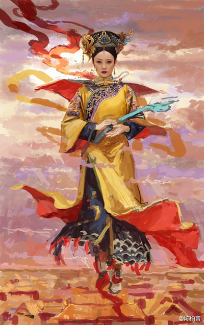 转发陈伯言画册 甄嬛传~画的太好看了! - 天龙茶