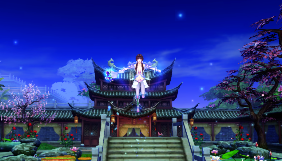 [ 伽蓝寺听雨声盼永恒 . ] - 视觉秀场 - 《新天龙