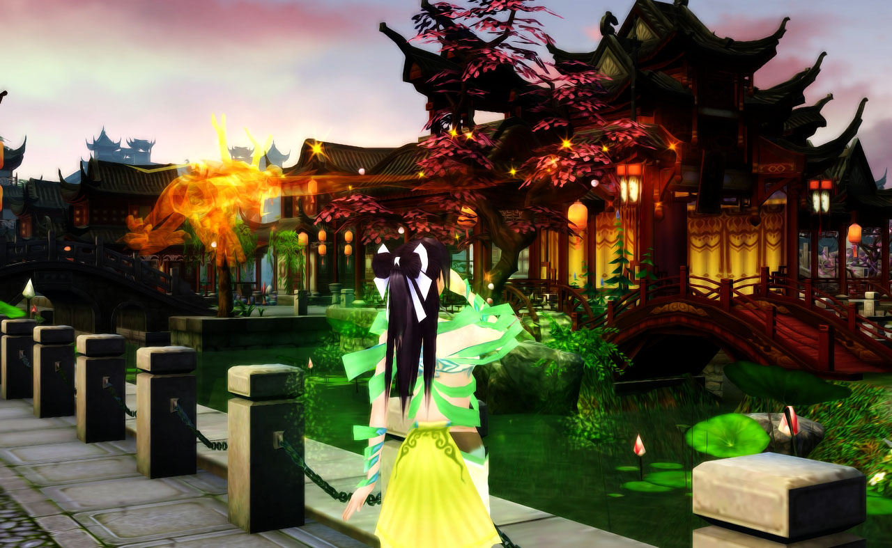 [ 伽蓝寺听雨声盼永恒 . ] - 视觉秀场 - 《新天龙