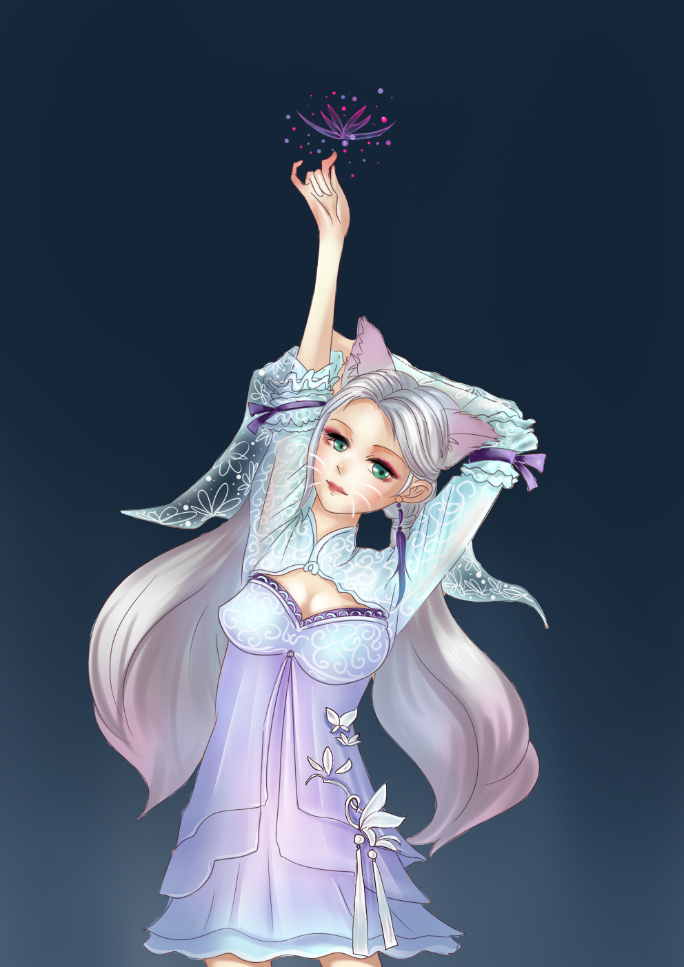 手绘】狸美人 (白色) - 官方记者站 - 《新天龙八部》官方论坛-【十二