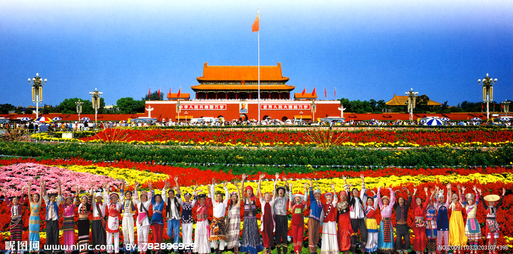 照一张大中华的全家福.让世界看看中华儿女心使一股劲儿