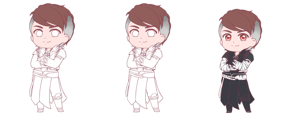 【稿件·手绘】墨羽潜幽cp情头&合照